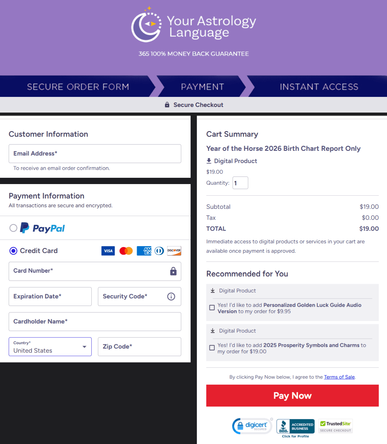 Buy Your Astrology Language from the official website